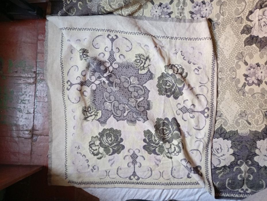 Покрывало тканное гобелен 210*145см СССР