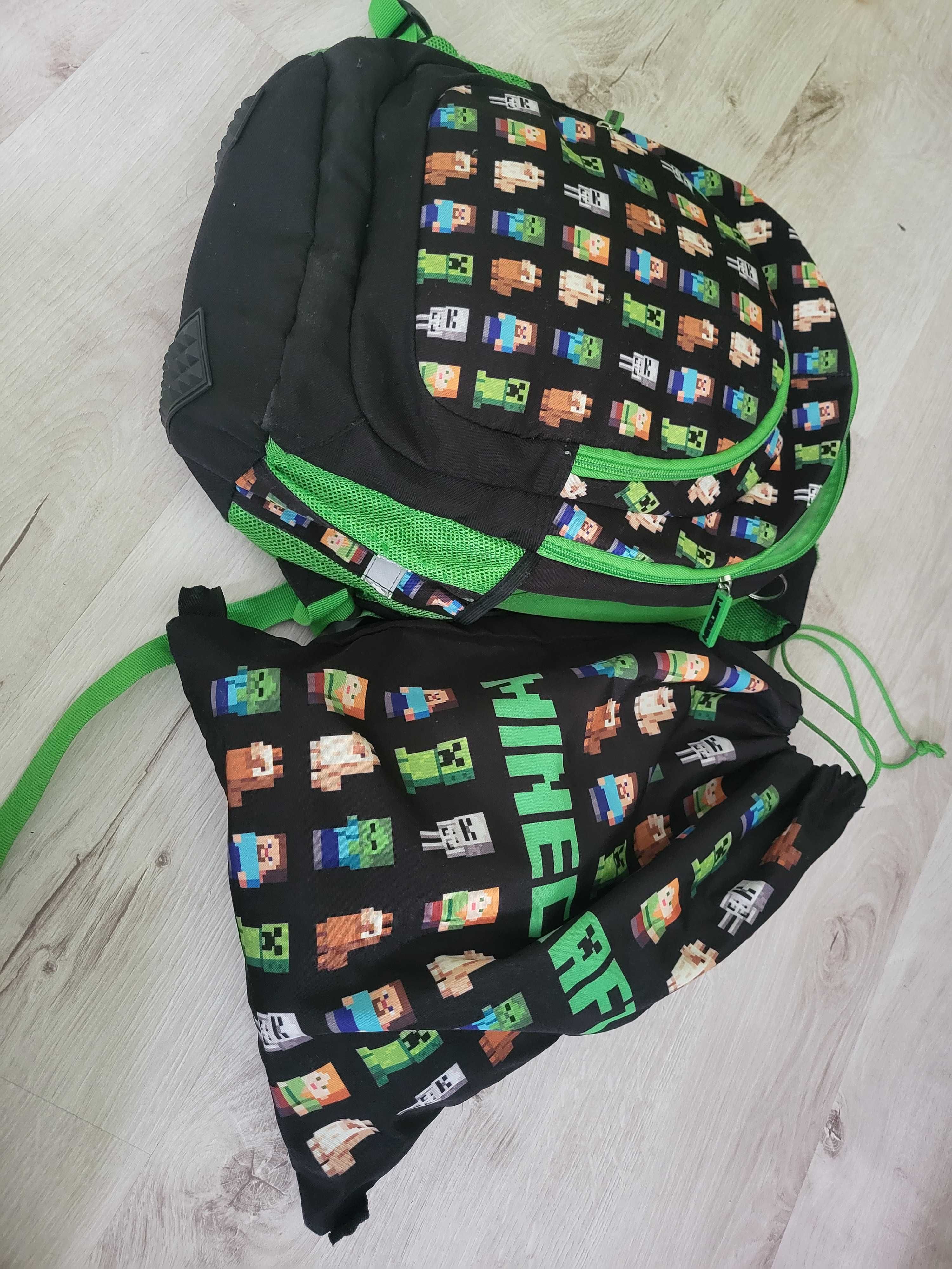 Plecak plus worek minecraft
