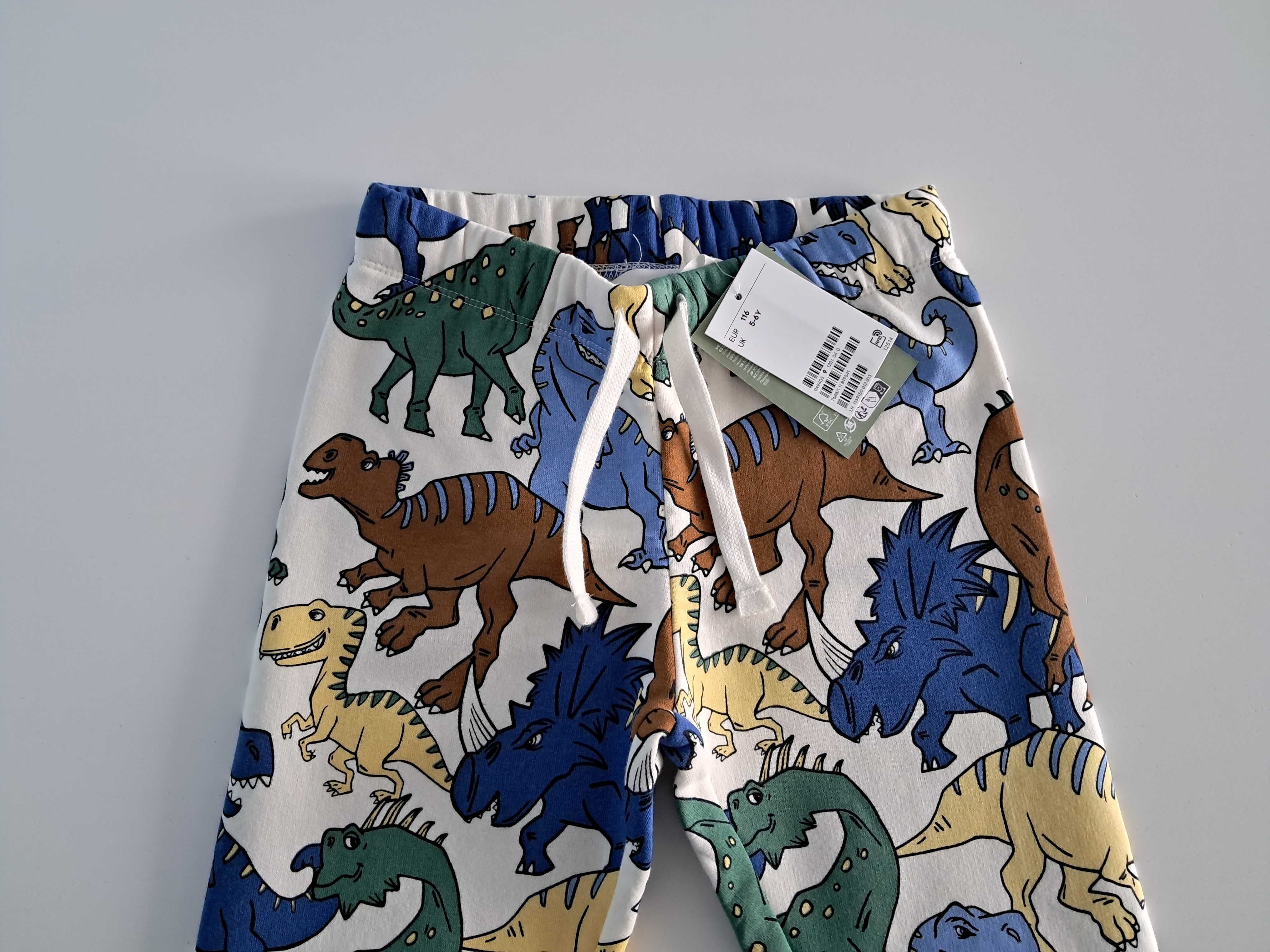 H&M spodnie dresy dresowe joggersy r. 116
