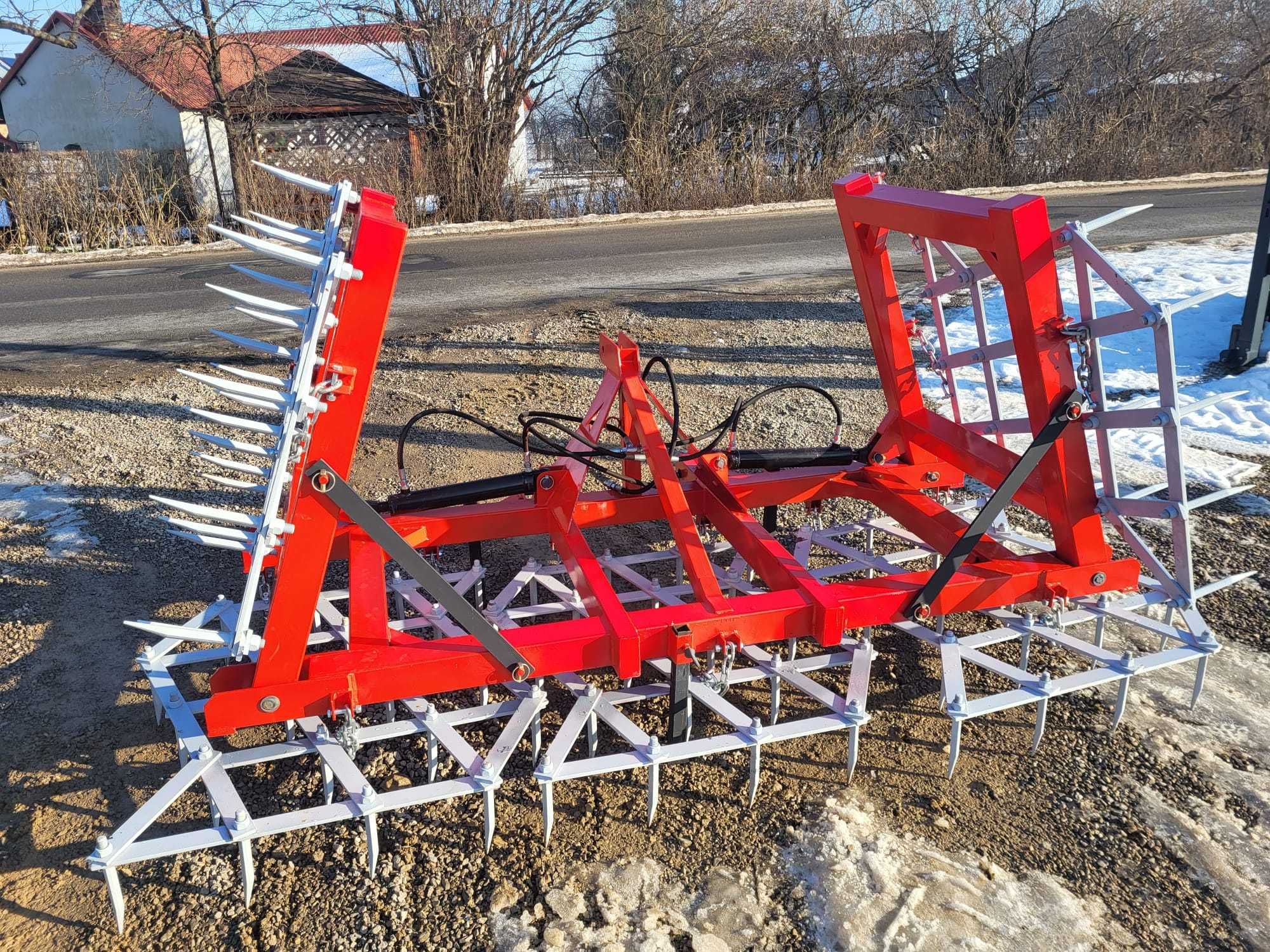 BRONY HYDRAULICZNIE SKŁADANE 5 pól/2 siłowniki /20Ph agregat/uprawa