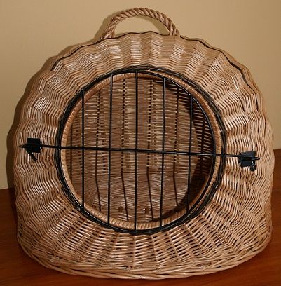 buda wiklinowa DUŻYdla kota psa z wikliny kosze transporter wiklinowy