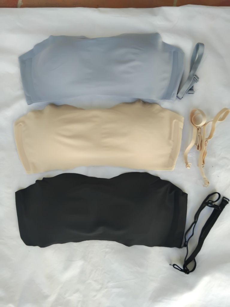 Conjunto de 3 Soutiens Invisiveis-Tam.S/M