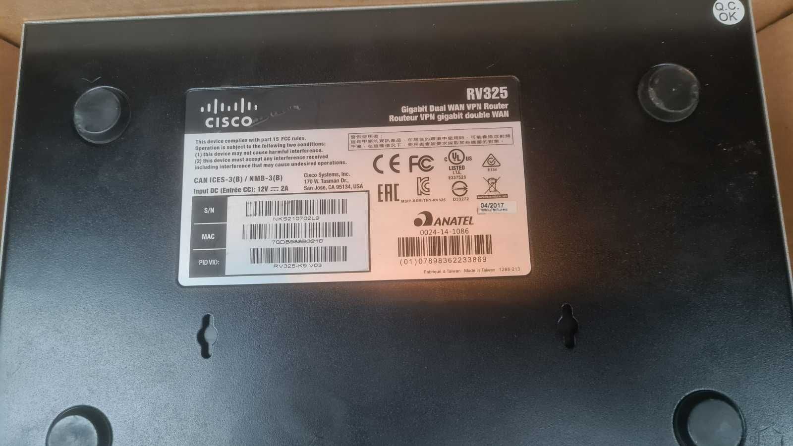 Коммутатор (роутер) cisco rv325