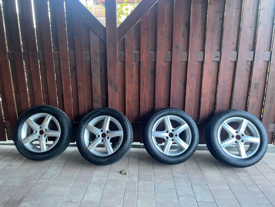 Opony zimowe z felgami od golfa 7
