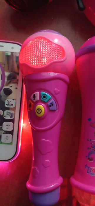 Музыкальный игрушечный микрофон , игрушка -телефон , игрушка фен