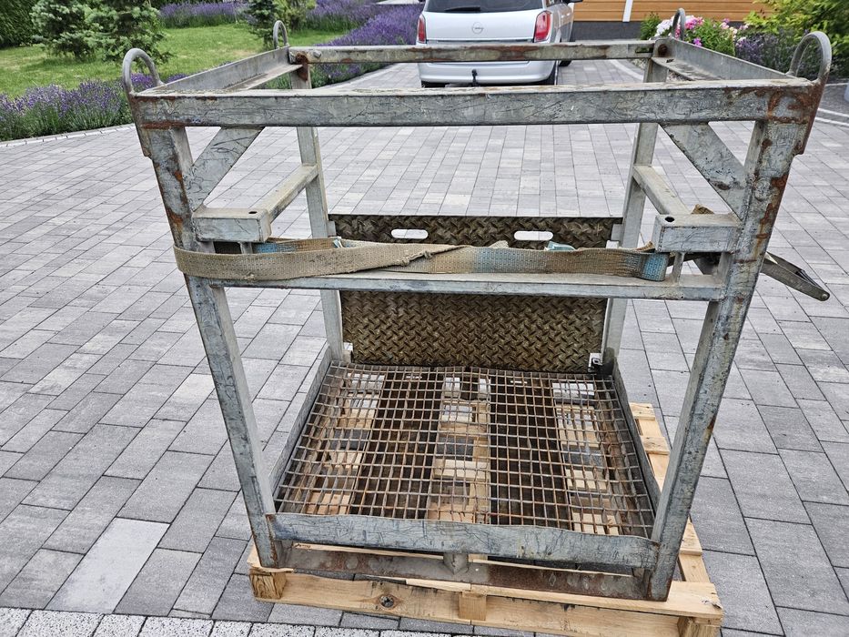 Kosz paleta transportowa do butli wózek widłowy