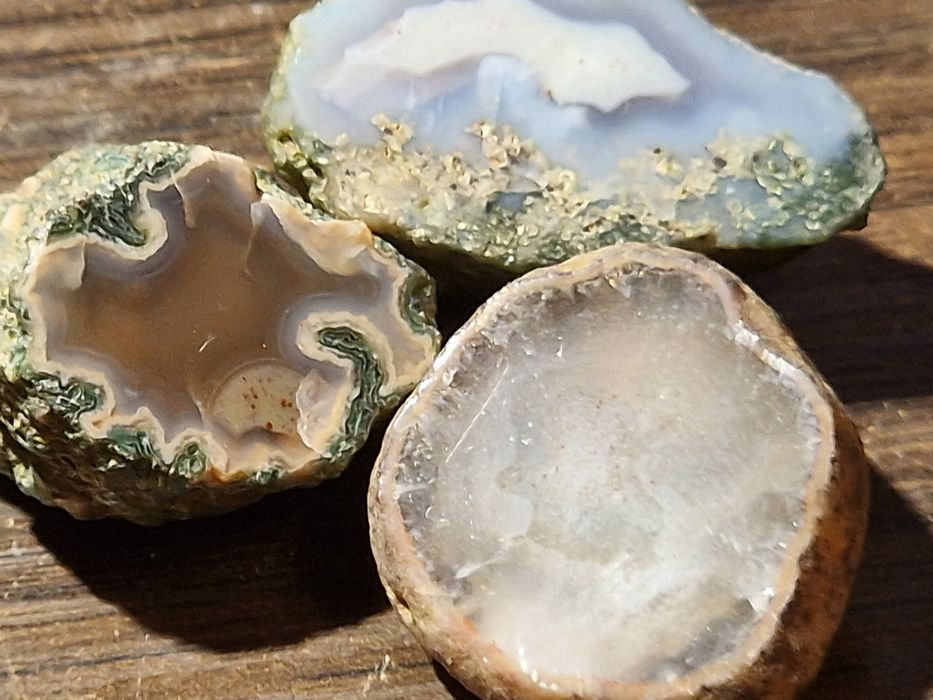 Agty Płóczki Górne zestaw 3 minerał