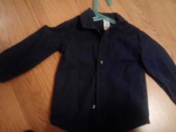 Jeansowa koszula chłopięca z C&A, rozmiar 86