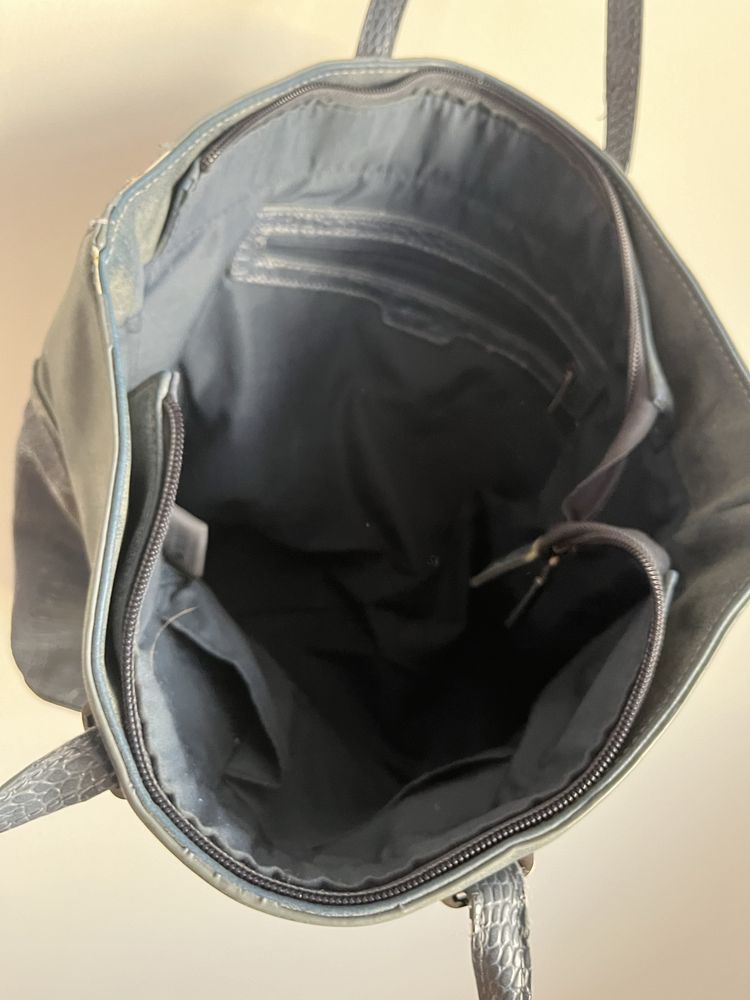 Orsay granatowa torebka shopper damska pojemna