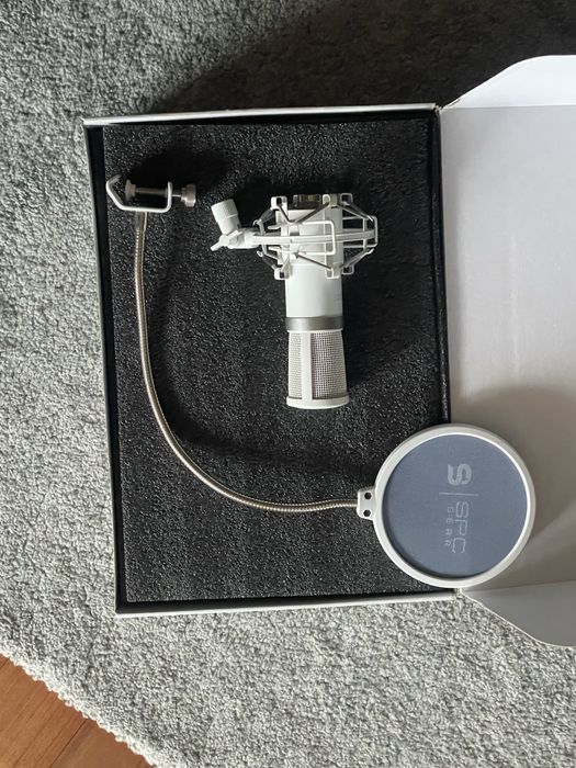 Mikrofon SPC Gear sm950 Onyx White ( Mikrofon + Osłona )