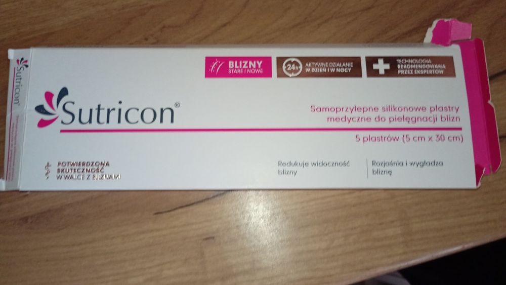 Sutricon plastry na blizny 5x 30 cm .
Cudowne plastry na blizny długie