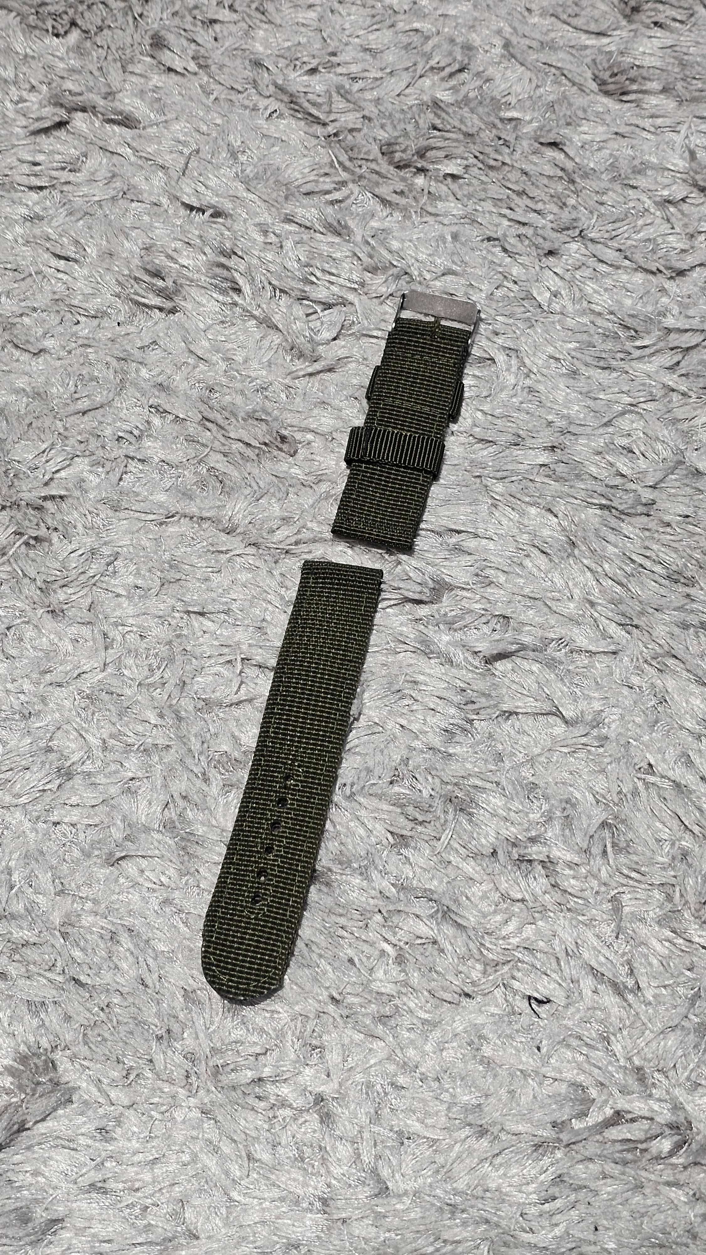 Pulseira Verde Nylon Relógio 22mm