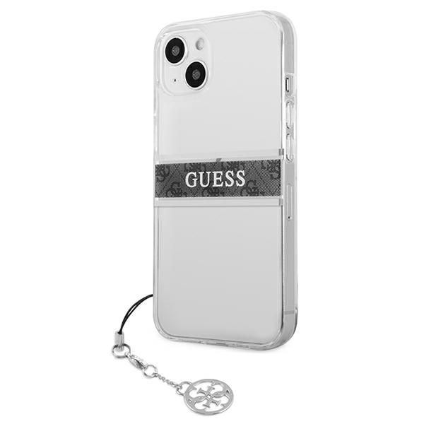 Etui Guess iPhone 13 Mini 5,4" Transparent Grey Strap Charm