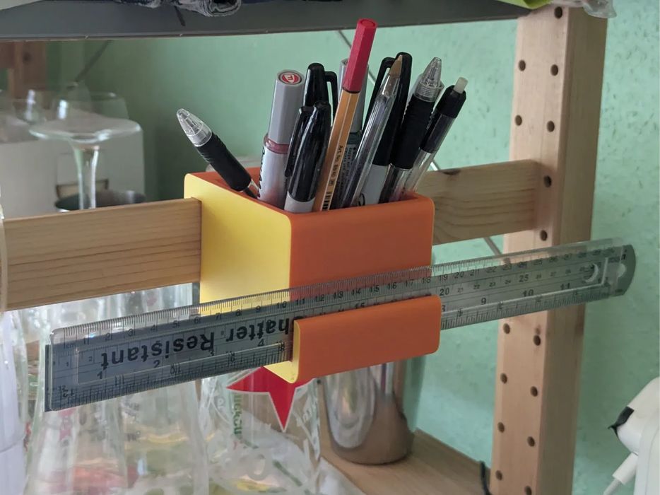 Acessório de Prateleira IVAR IKEA (Porta-Lápis com Régua)