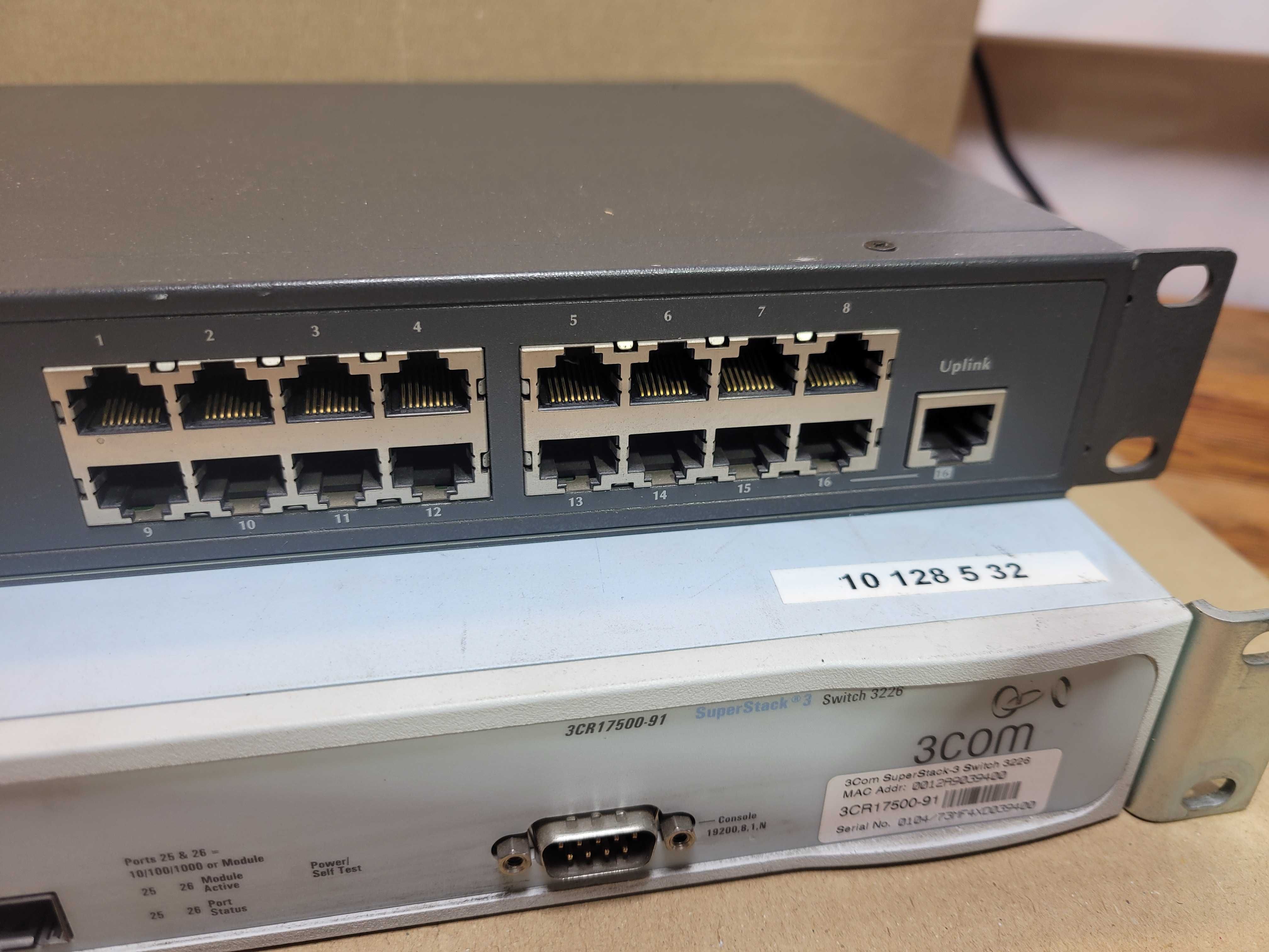 Switch RACK 3COM 3226 SuperStack-3 24-portowy 3CR17500 -91