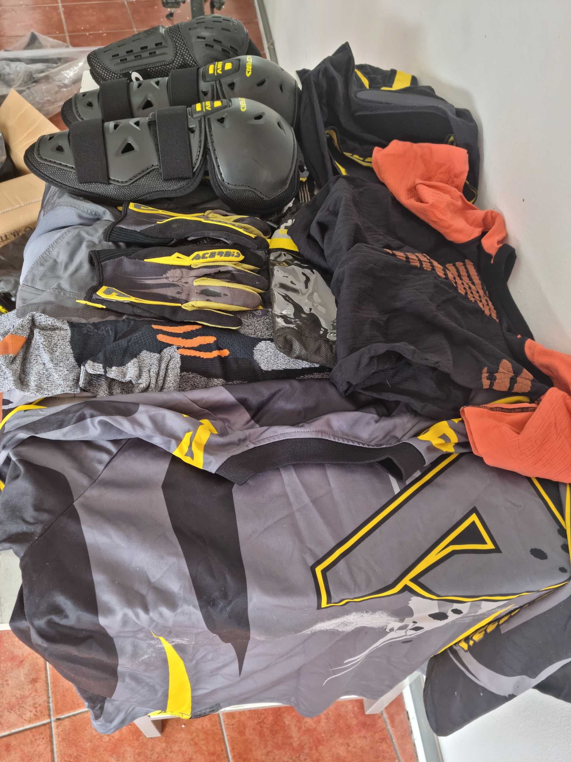 Equipamento e proteções completo mota de monte/ moto 4