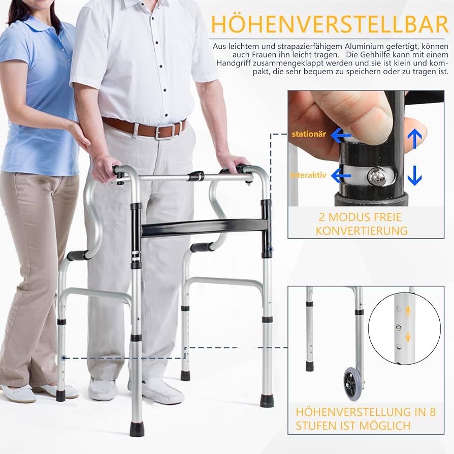 Balkonik rehabilitacyjny, dla seniorów z kółkami