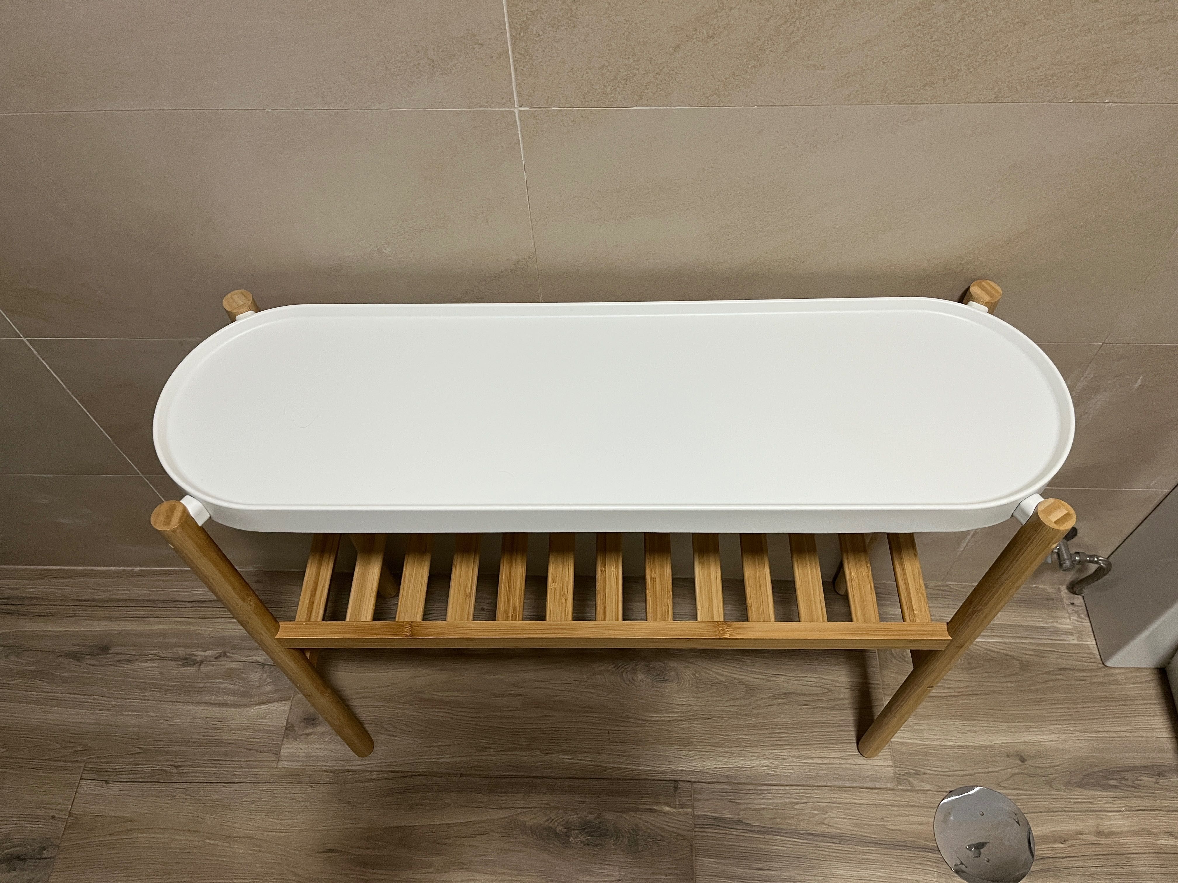 Floreira, bambu/branco, 70 cm - IKEA