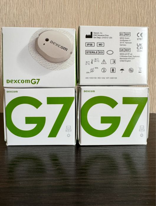 Сенсори Dexcom G7, придатність - до 30.11.2026, діабет по блютуз
