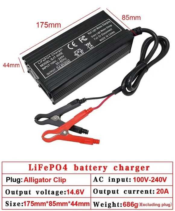 Акумулятор Liitokala LiFePO4 12V 100Ah з LCD-дисплеєм