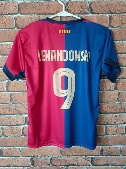 Koszulka piłkarska dziecięca FC Barcelona Lewandowski rozm. 152