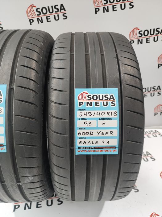 2 pneus semi novos good year 245-40R18 - Oferta dos Portes  140 Euros