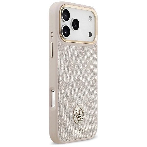 Etui Guess 4G Strass Logo & Big Strap Metal Buttons MagSafe na iPhone