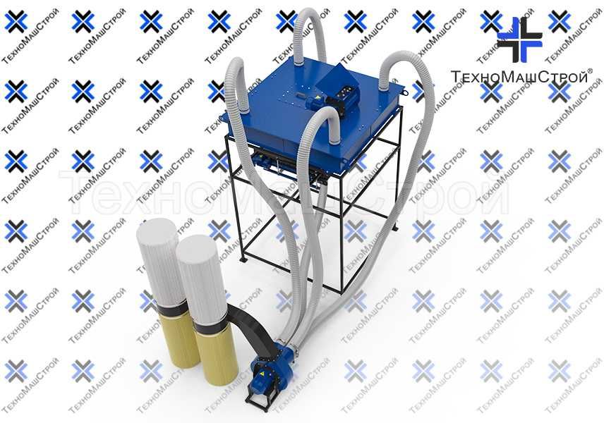 Линия охлаждения, фасовки и упаковки гранул