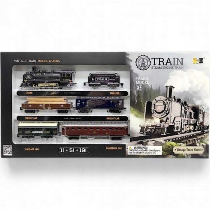 Залізниця железная дорога поїзд + 5 вагонів