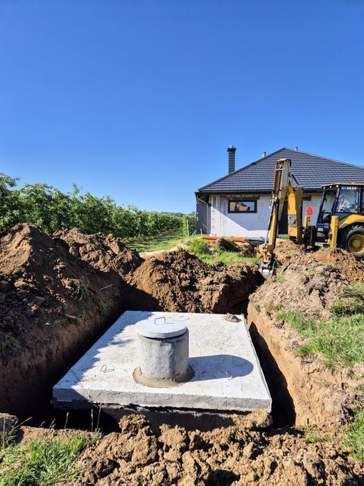 SZAMBO zbiornik betonowy na deszczówkę tanio z wykopem Bełchatów