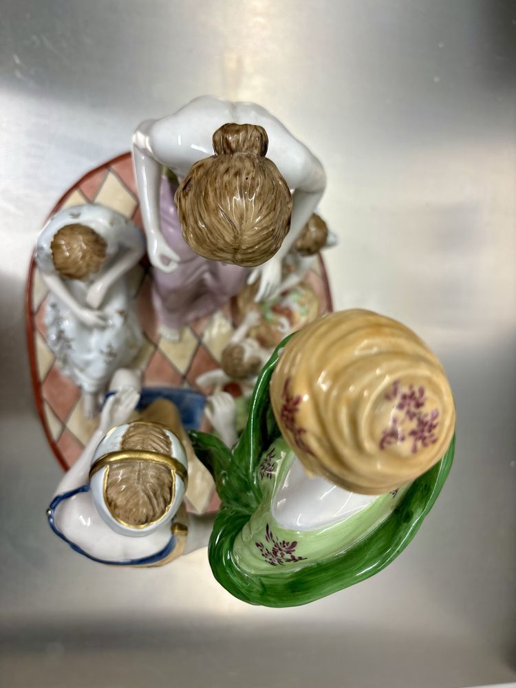 Wielka Porcelanowa Rzeźba Figuralna Richard Klemm Dresden Meissen TOP