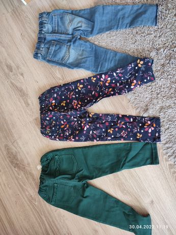 Spodnie jeansy dla dziewczynki 86-92