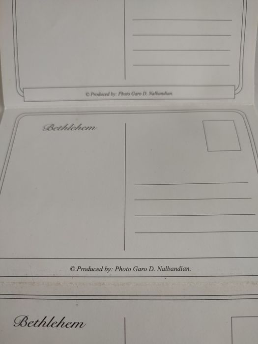 Postais de Bethlehem Jerusalém