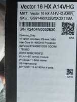 MSI Vector 16 HX A14V i9-14900HX RTX4080 32GB/1TB