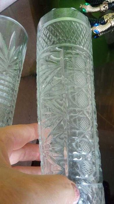 Хрустальный рог изобилия/посуда фужер бокал ваза хрусталь стакан