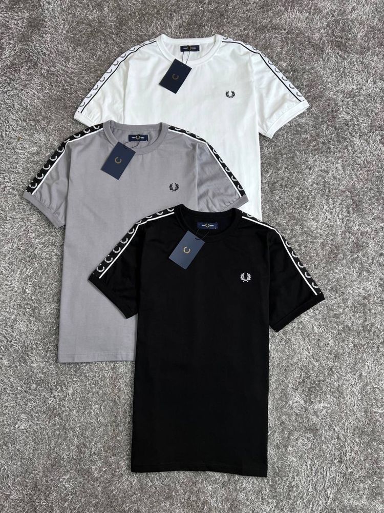 Футболка  Fred Perry с лампасами  Без отличий от оригинала!