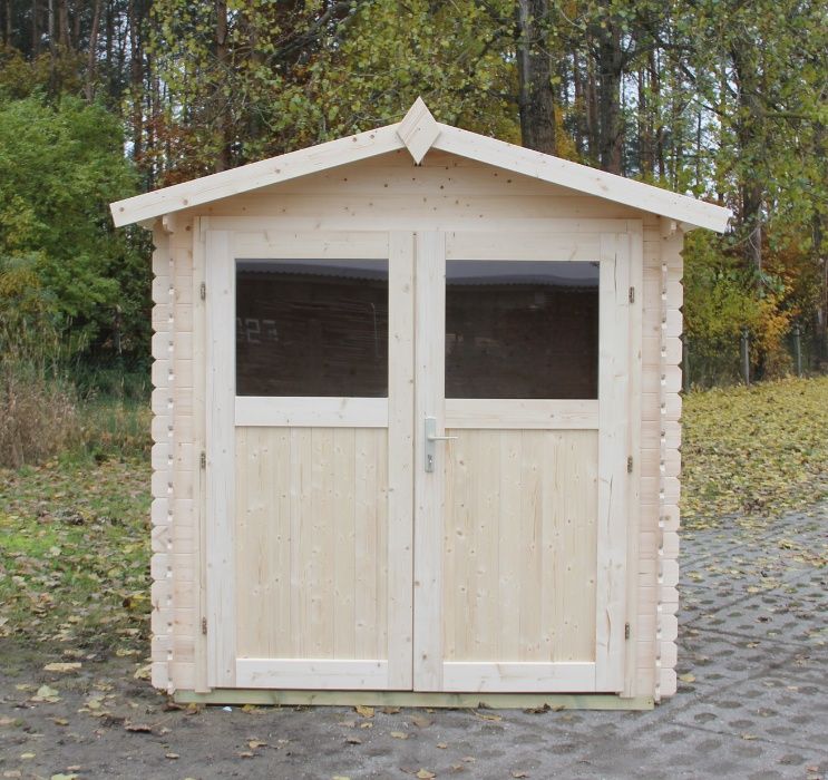 Domek narzędziowy drewniany 216x216 266x266 Ognik ogrodowy -50% montaż