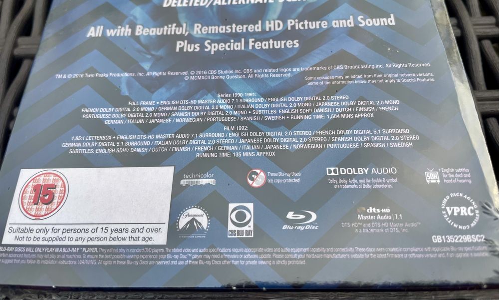 Twin Peaks: The Entire Mystery And The Missing Pieces Blu-Ray