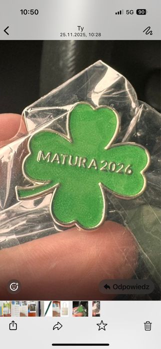 Koniczynka koniczyna PINS maturalny Matura 2026 PAMIĄTKA