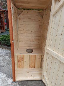 Toaleta drewniana WC Kibel na budowę, działkę, toitoi