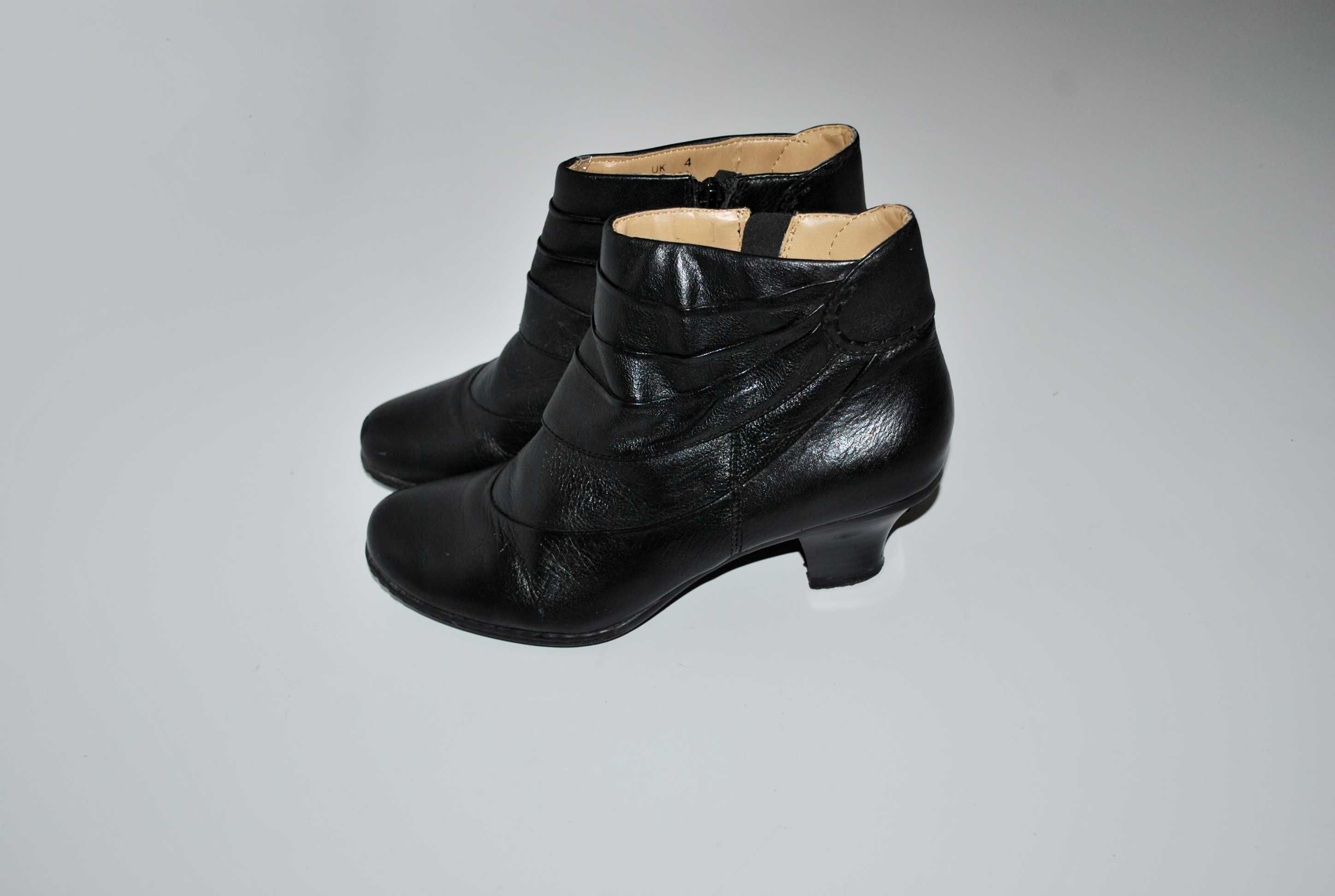 Ортопедические туфли Earth 37 23,5 см кожаные  ботинки женские черные