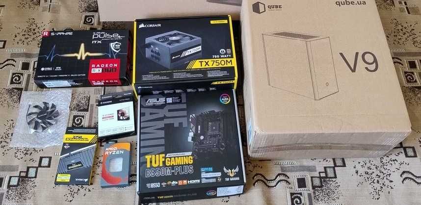 Системний блок - Ryzen 5 3600, ASUS B550, 32Gb DDR4, RX 570