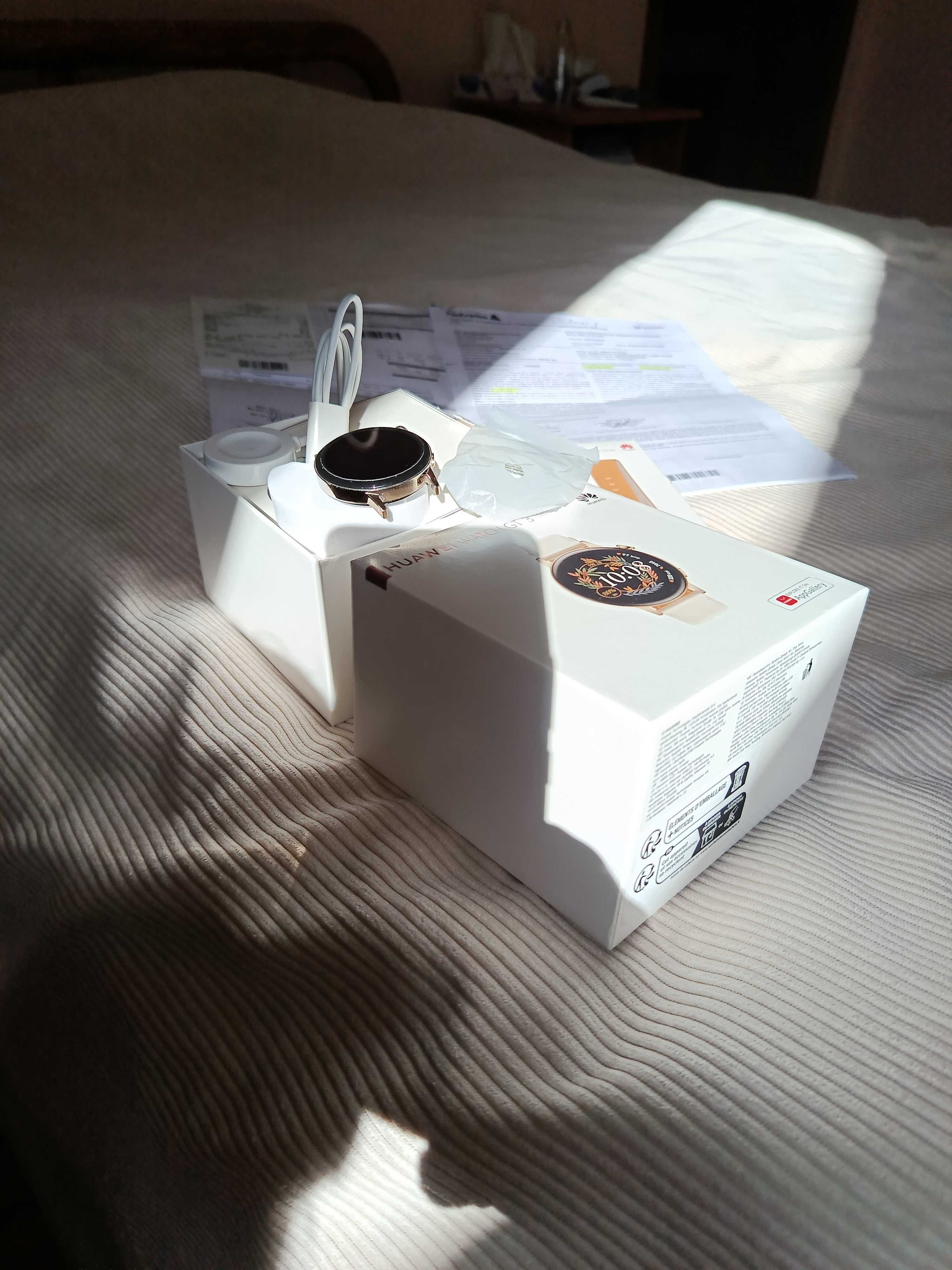 Zegarek Huawei Watch GT-3 (GT 3-499) z roczną gwarancją i nową opaską.