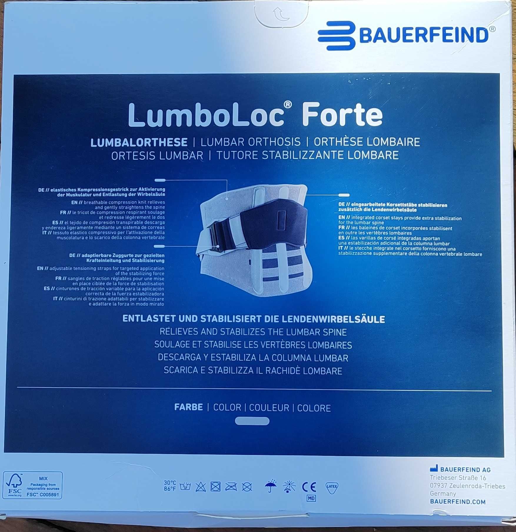 Orteza pleców Bauerfeind LumboLoc Forte