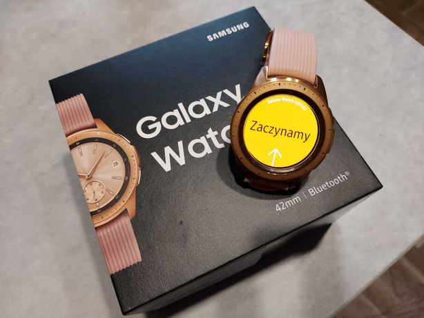 Samsung Galaxy Watch SM-R810 42mm Rose Gold + Paski + szkło hartowane