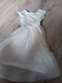 Sukienka biała rozmiar 134
