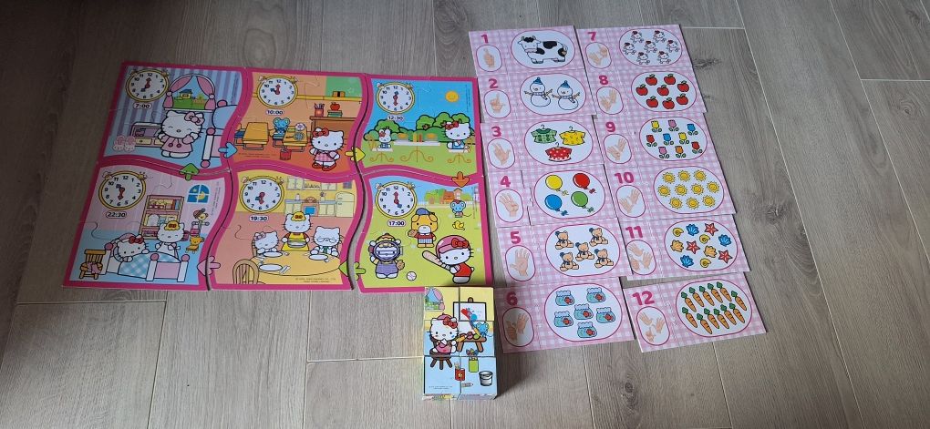 Układanki puzzle hello kitty&frozen
