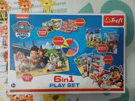 Psi Patrol 6w1 Trefl zestaw gra Memory Puzzle PAW PATROL 3+