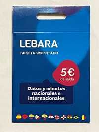 Lebara ES Spain Starter Karta SIM Card PrePaid 5 €