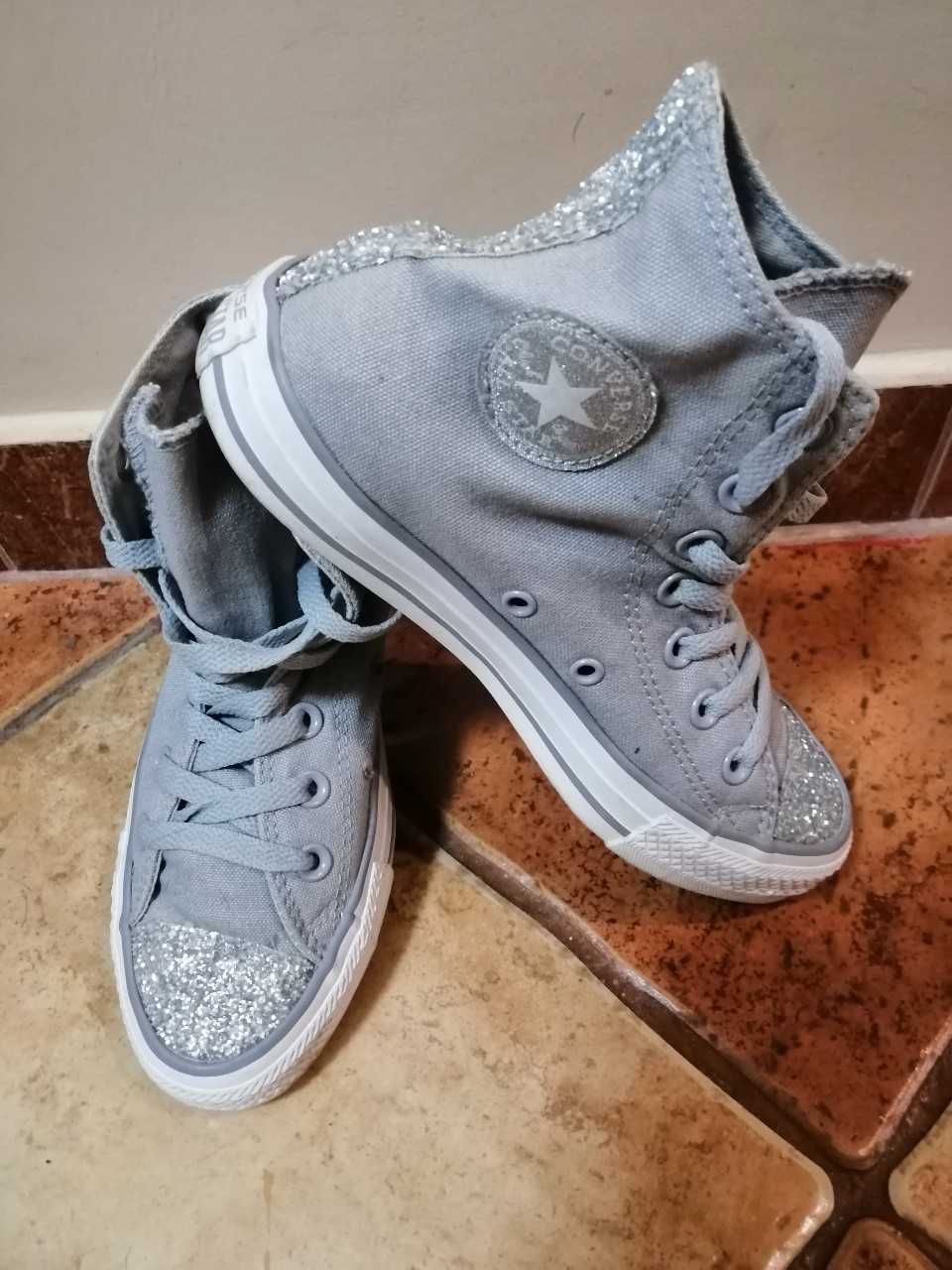 Converse All Star buty damskie rozm. 36,5 wkładka 23,5 cm szare